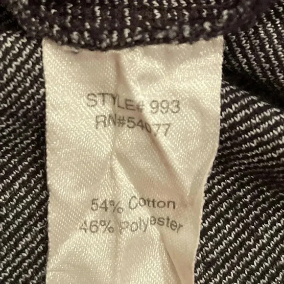 CAbi Black & White Sleeveless Herringbone Tweed Zippered Vest Preppy Academia L - Picture 10 of 11